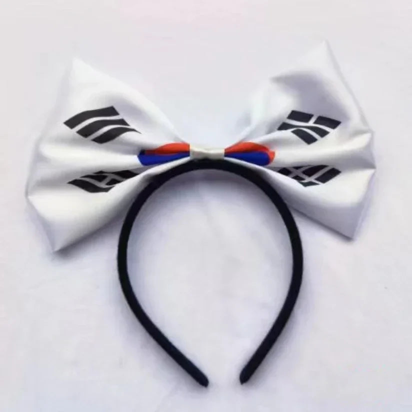 1pcs Flag Pattern Bow Headband Netherlands, Australia, South Korea, France, United States, United Kingdom, Canada, Italy