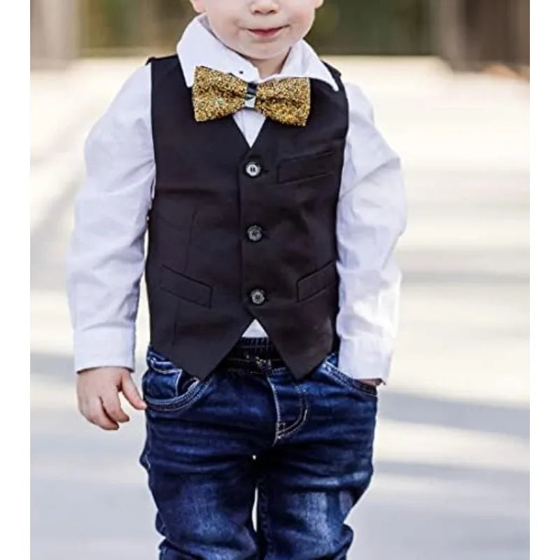 Fashion Rhinestone Bow Ties for Men Women Pre Tied Sequin Diamond Bowties with Adjustable Length Party Banquet Wedding Bow Tie
