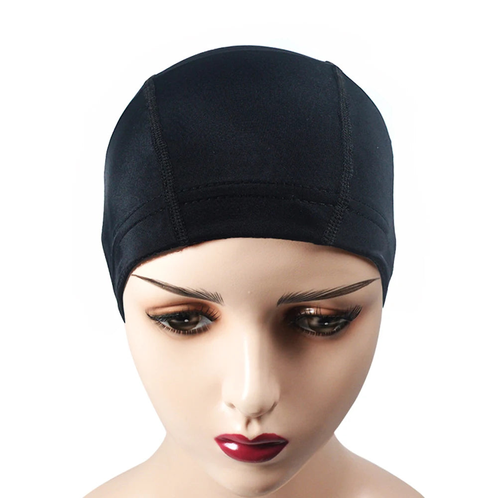 Expandable Spandex Dome Cap For Waves Mesh Perfect Fit Free Size Wig Caps With Elastic Nylon Strech Caps Weaving Caps