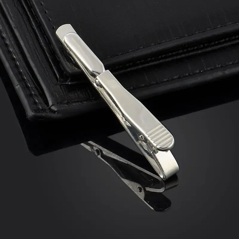 1PCS Tie Clips For Men Fashion Simple Bar Clasp Necktie Accessories Clasp Tie Pin Daily Business Wedding Ceremony Tie Clip Pin