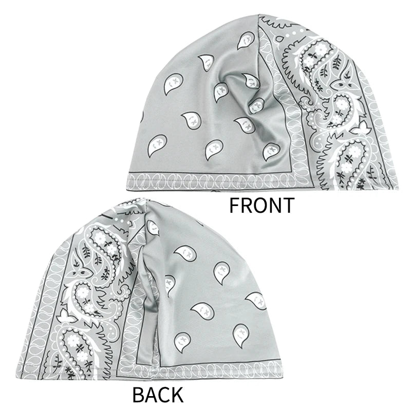 3PCS/LOT New paisley Wave Caps Thick Silky Breathable Dome Elastic Mesh Wig Cap Men Outdoor Wave Caps