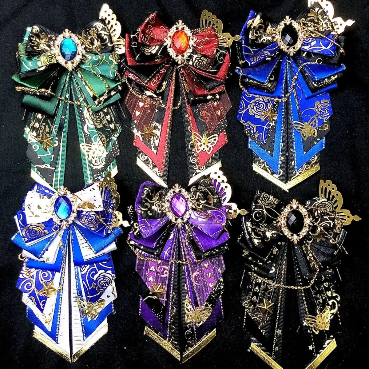 Men's Bow Tie High-end Luxury Wedding Bowtie Women's Lolita Brooch Anime Shirt Dress Accessories Handmade Jewelry Collar Flowers