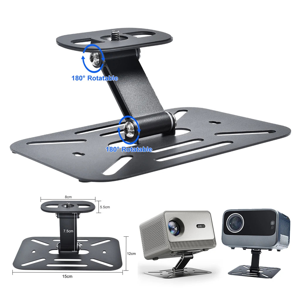 Desktop Projector Holder Stand Table Mobile Projector Mount Removable Adjustable Universal Projectors Bracket Holder Studio Home