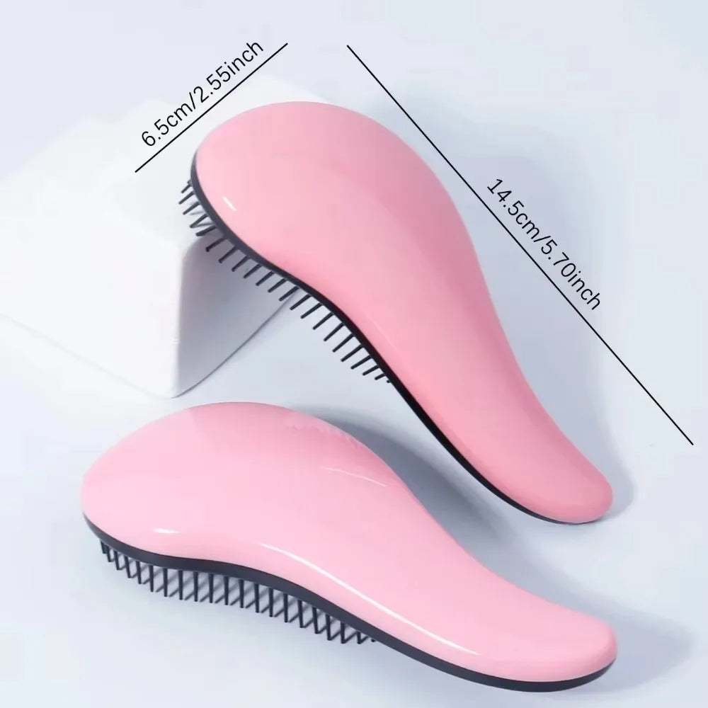 Antistatic Massage Detangling Hair Brush, Wet & Curly Hair Shower Brush, Salon Hairdressing Tool, for Real Hair & Wigs