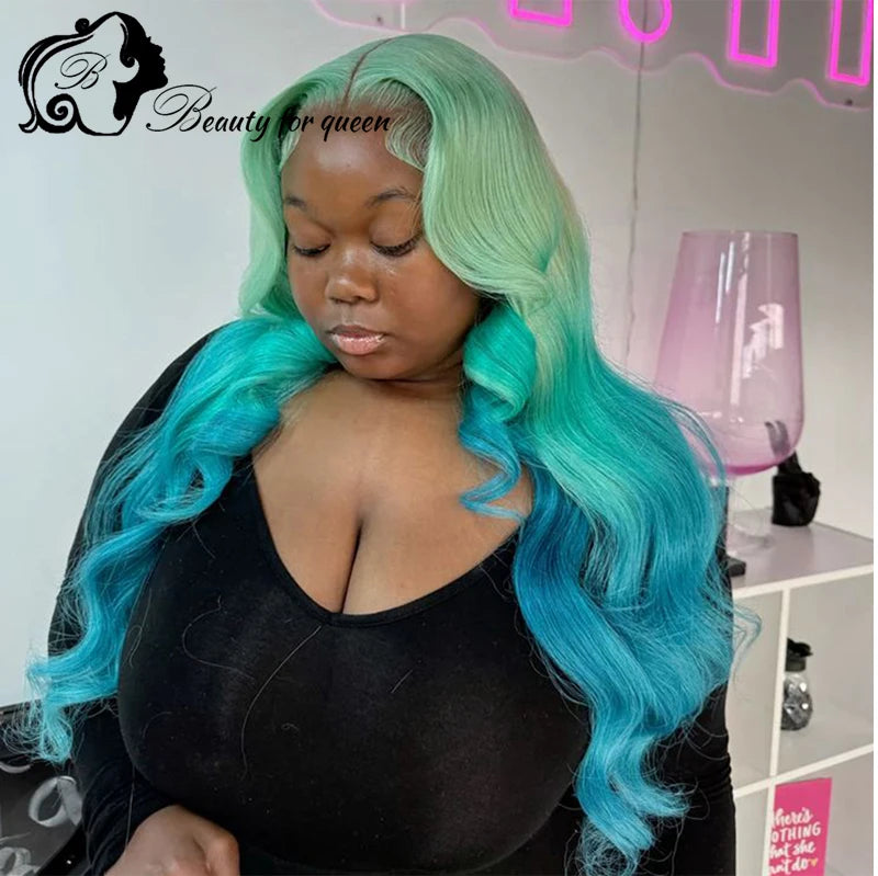 Cuticle Aligned Hair No Glue No Tape Human Hair Wig Top Sale Brazilian Wig Original Ombre Pink Black Body Wave Cosplay Customize