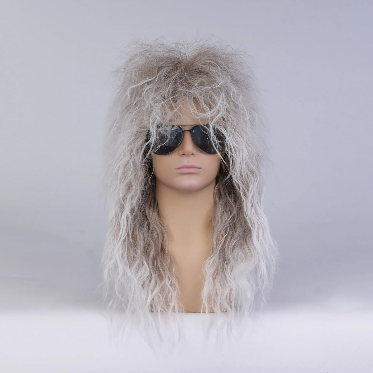 Men's Black Curly Wig with Bangs – Natural Water Wave Synthetic Hair for Cosplay, Halloween & Daily Wear – Adjustable Cap (Rolep
