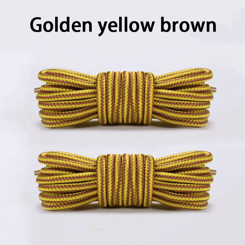 1Pair Round Striped Shoelace Outdoor Sports Shoelaces Sneaker Boots Laces Length 70cm/90cm/120cm/150cm