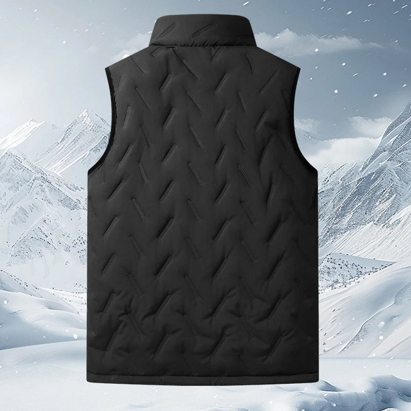 L-7XL Large Size Lamb Fleece Vest Sports and Leisure Stand-up Collar Autumn and Winter Plus Velvet Thick Warm Waistcoat Vest
