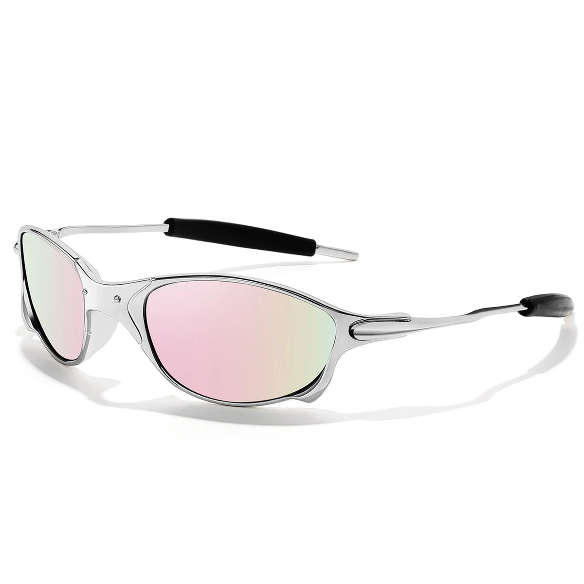 Men And Women Trendy Cycling Sunglasses Metal Shades With UV Protection for Outdoor Sports, Running, Hiking, Driving Travel