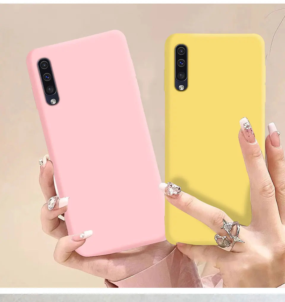 For Samsung A50 A50S A30S A70 Phone Case Liquid Silicone TPU Back Cover For Samsung Galaxy A 50 A50s Phone Fundas