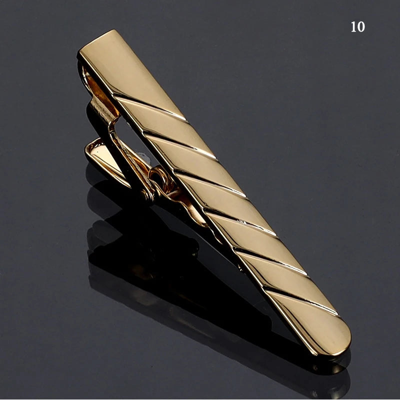 1pc Men's Short Tie Clip Simple Style Pin Clasp Rose Gold Color Male Business Necktie Clip Classic Men Jewelry Accessories Hot