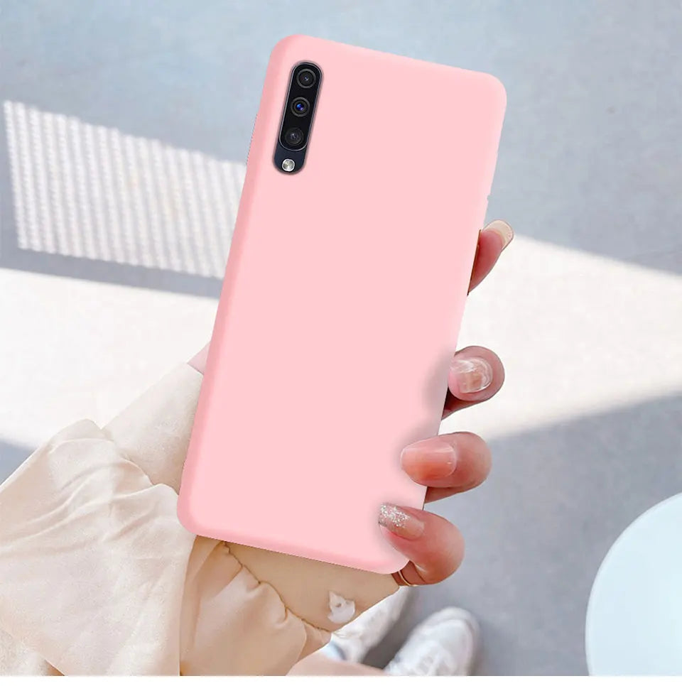 For Samsung A50 A50S A30S A70 Phone Case Liquid Silicone TPU Back Cover For Samsung Galaxy A 50 A50s Phone Fundas