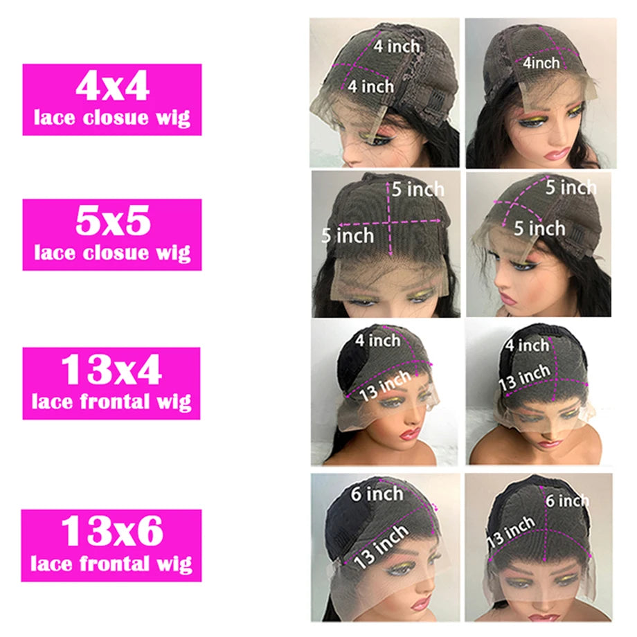 46 Inch Chocolate Brown Lace Frontal Human Hair Wig 250 Density Pre Plucked Brown Hair Wig 5X5 HD Body Wave Lace Front Wig Human