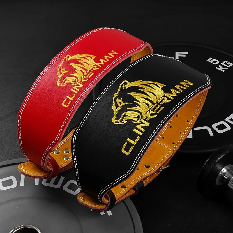 Lion Embroidery Weightlifting Belt, Width 11.5/15cm Professional Gym Powerlifting Belt for Men Women, Adjustment Fitness Belt.