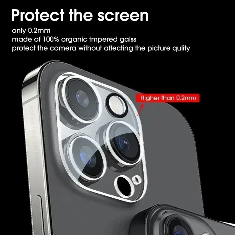 5Pcs Camera Lens Protector Glass For iPhone 15 11 12 14 Pro Max Mini Camera Protective Glass Film For IPhone 13 16 PRO MAX PLUS