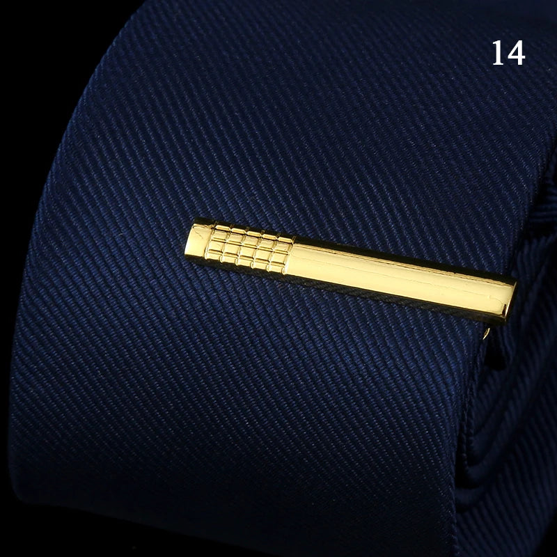 Tie Pin For Men Classic Tie Clips Copper Tie Bar Tie Collar Pin Business Corbata Necktie Clip Jewelry Gift Wedding Accessories