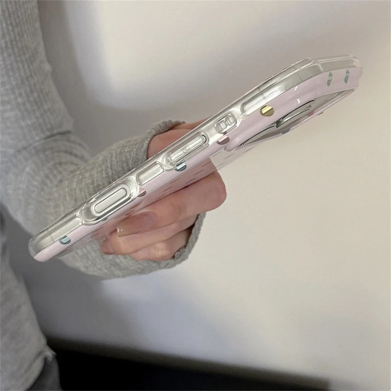 INS Korean Colorful Point Phone Case For Iphone 18 17 17Pro 17ProMax 16Pro 13 14 15 16 Pro Max 15Pro 14ProMax Phone Cover Fundas