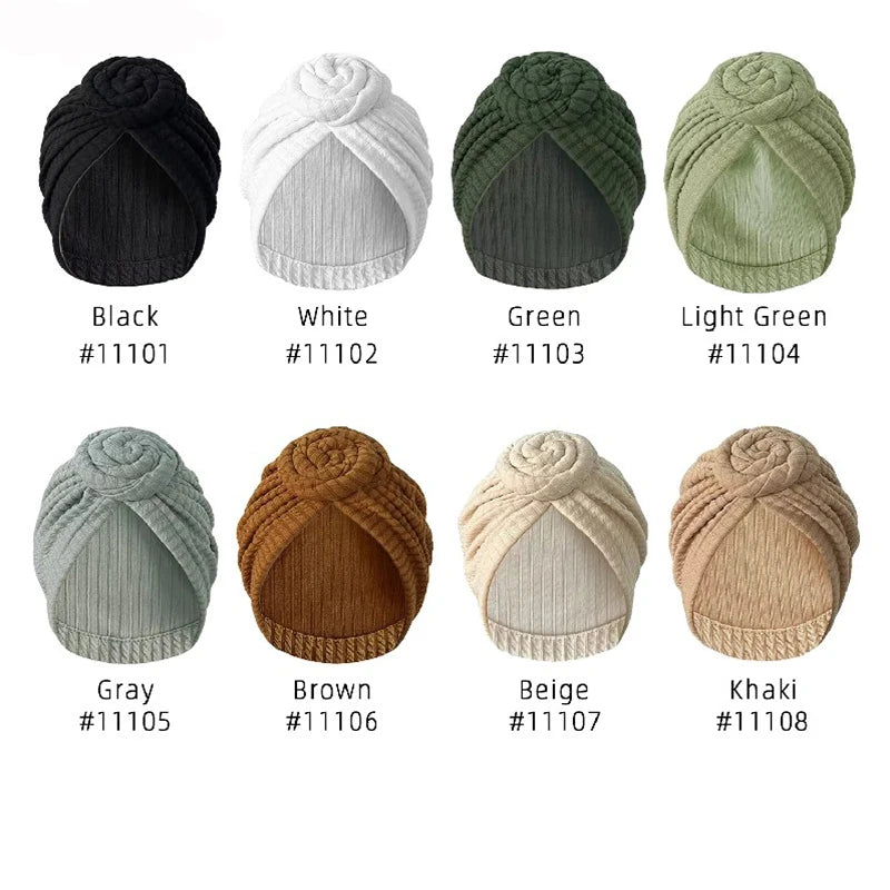 Fashion Women Turban Hijab Hats African Head Wraps Soft Elastic Muslim Hats Breathable Chemo Cap For Women Girls