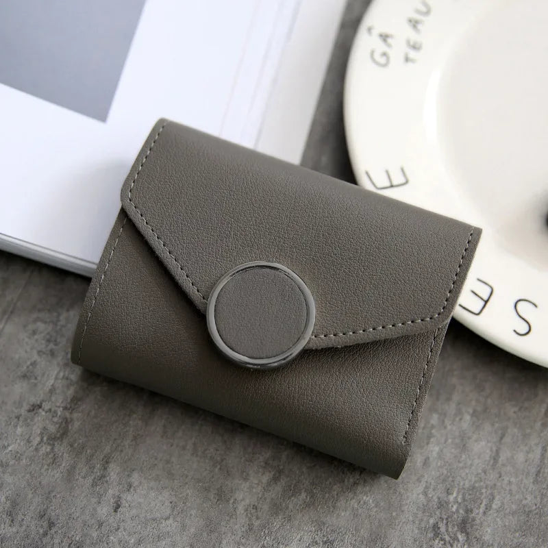 Wholesale Women Wallet Three Fold 0 Letter Lady Student Purse Cute Fashion Wallet Credit Card Bank Card Bus Card Purse Gifts