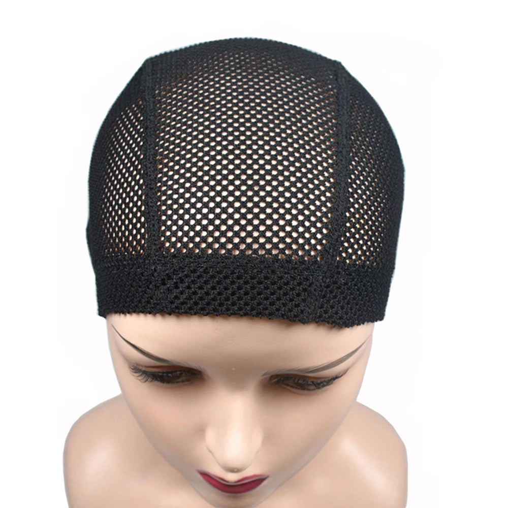 Expandable Spandex Dome Cap For Waves Mesh Perfect Fit Free Size Wig Caps With Elastic Nylon Strech Caps Weaving Caps