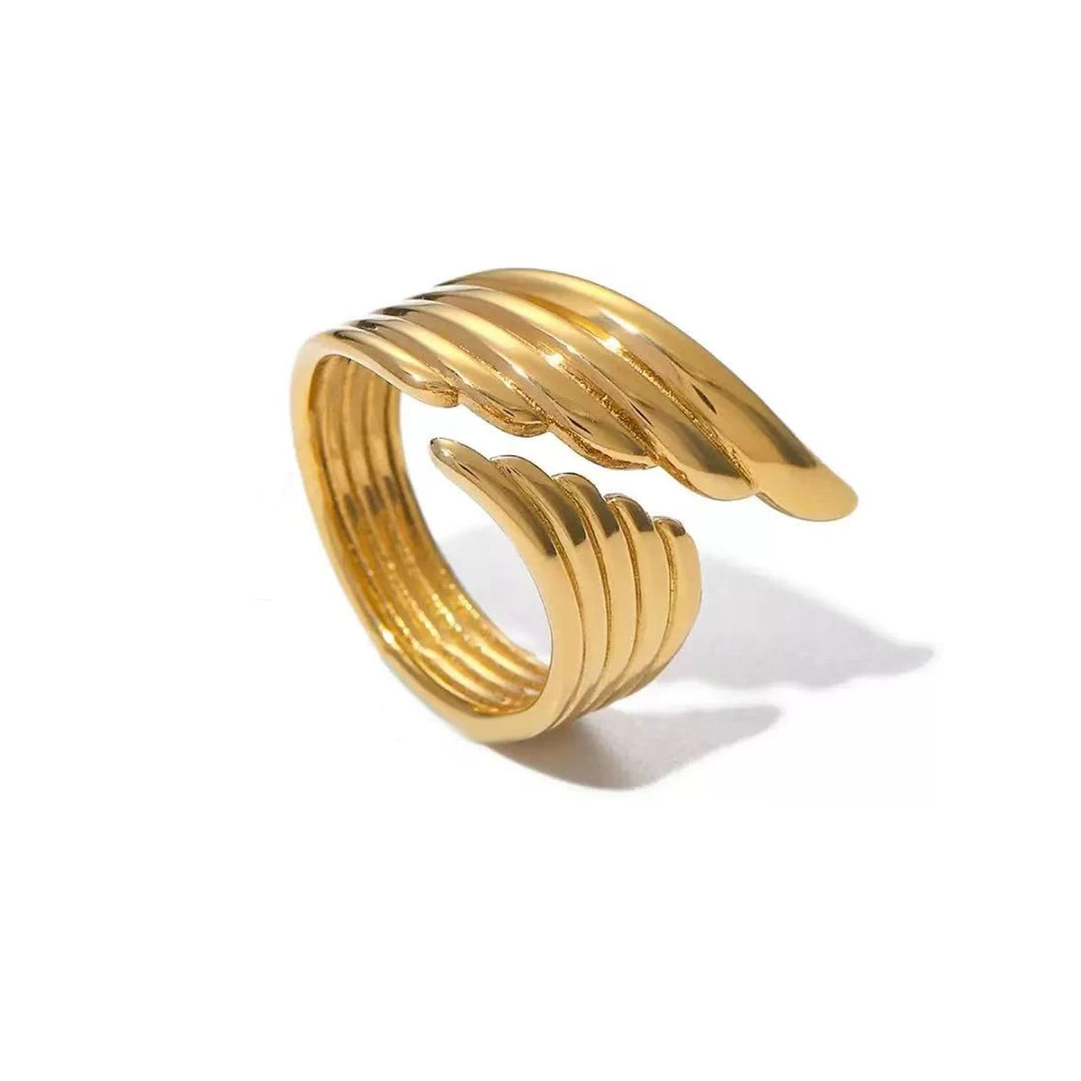 High End Waterproof Hollow Stainless Steel Finger Ring Trendy for Women Personalize Jewelry Wholesale