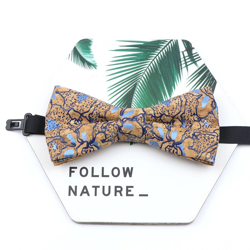 Novel Wooden Bow Tie For Man Women Cork Bowknot Retro Wood Handmade Bowties Daily Party Wedding Accessories Butterfly Wholesale