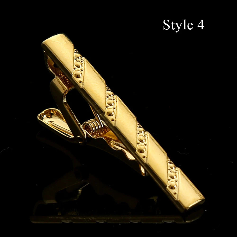 1pc Men's Short Tie Clip Simple Style Pin Clasp Rose Gold Color Male Business Necktie Clip Classic Men Jewelry Accessories Hot