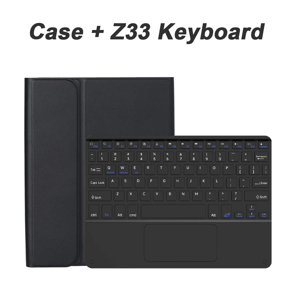 For Samsung Galaxy Tab A9 Plus 11 inch Case, Keyboard Case for Samsung Galaxy Tab A9+ 11 inch SM-X210/X216/X218