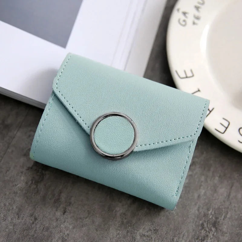Wholesale Women Wallet Three Fold 0 Letter Lady Student Purse Cute Fashion Wallet Credit Card Bank Card Bus Card Purse Gifts