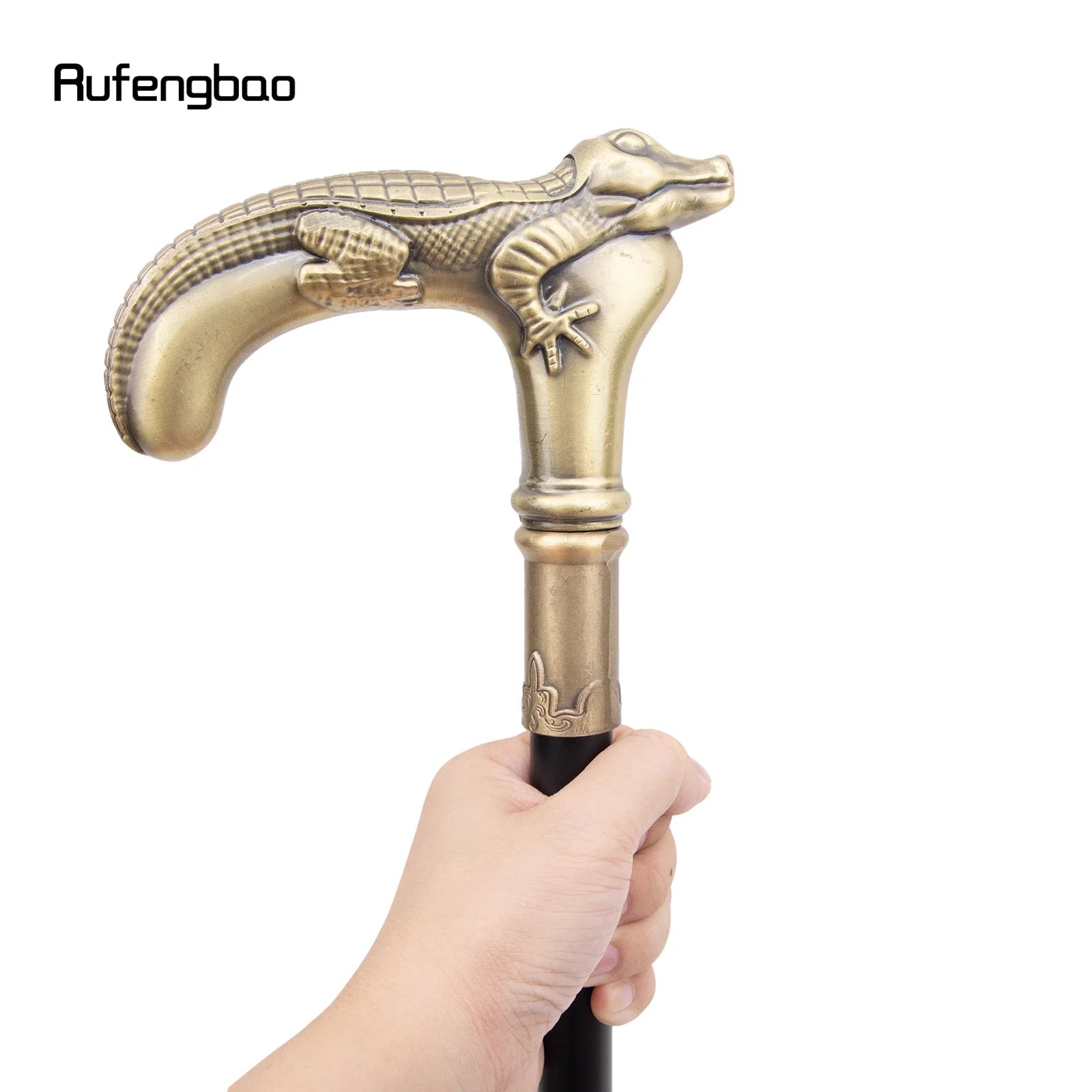 Elegant Copper Lizard Cosplay Cane - 35" Decorative Stick for Costume Parties & Collectors, Antique Style, Ideal Gift for Men an