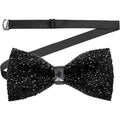 Fashion Rhinestone Bow Ties for Men Women Pre Tied Sequin Diamond Bowties with Adjustable Length Party Banquet Wedding Bow Tie