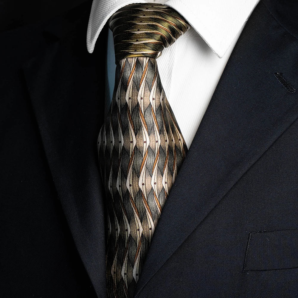 10cm Wide 100% Silk Tie For Men Printed Cartoon animals Handmade Necktie Business Formal Wedding Daily Wear Suit Men's Tie