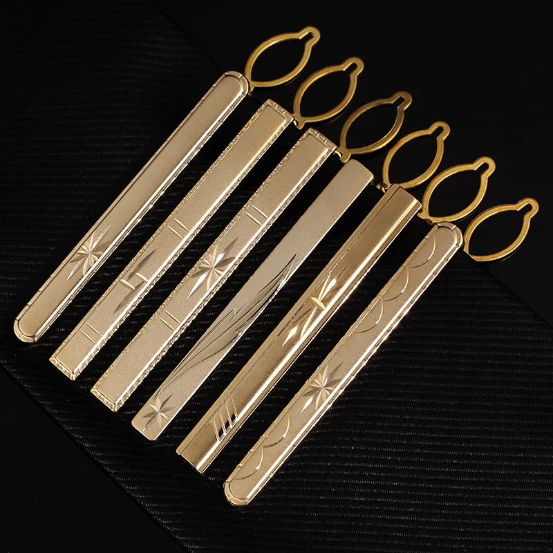 Tie Clip For Women &Men Metal Gold Vintage Chain Luxury Business Ties Bar Pin Clip For Necktie Man Shirt Accessories Party Wedding Gift