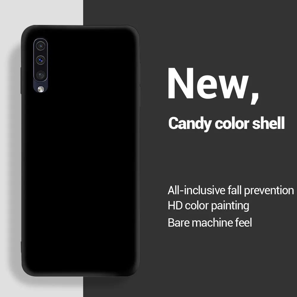 For Samsung A50 A50S A30S A70 Phone Case Liquid Silicone TPU Back Cover For Samsung Galaxy A 50 A50s Phone Fundas