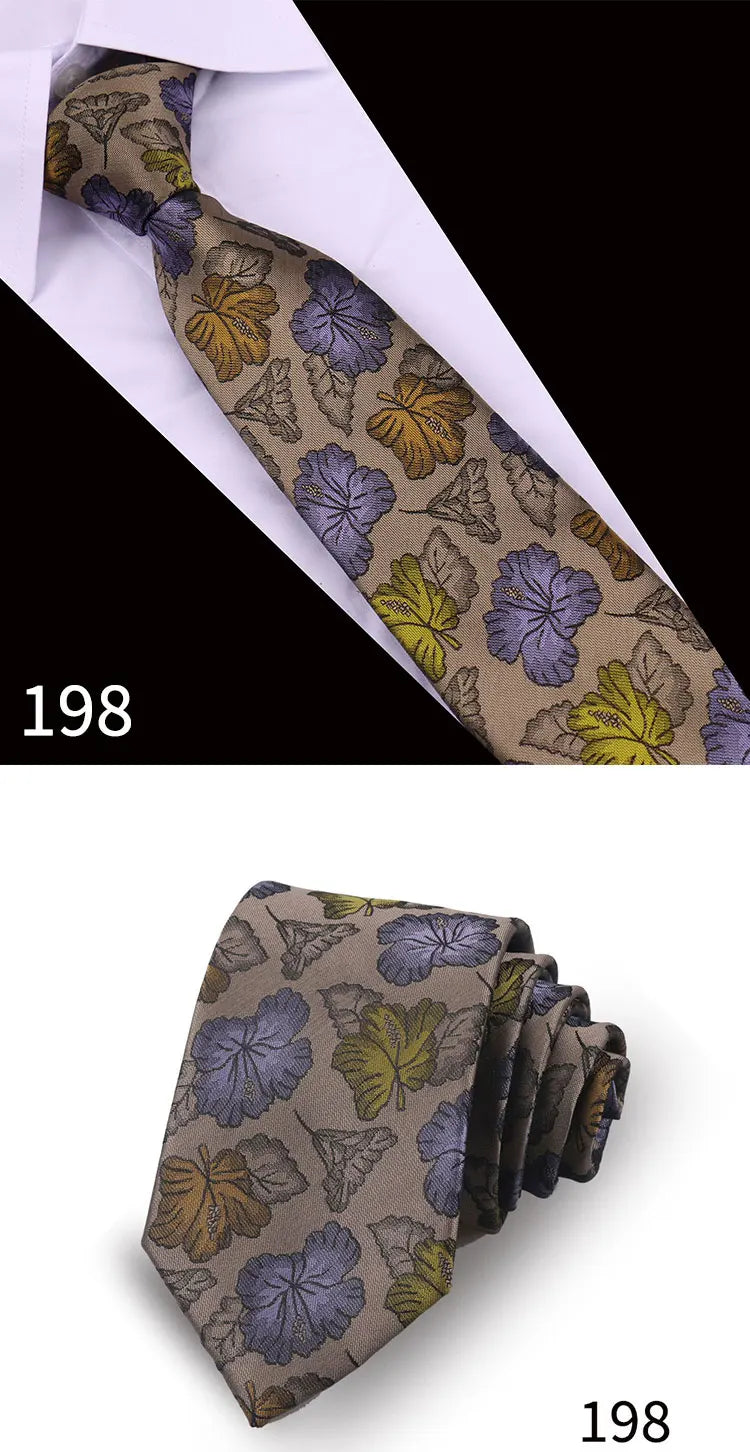 Men Tie Necktie For Men Business Wedding Party Luxury Paisley Necktie Fashion Floral Mens Neck Tie Accessories Wholesale Gravata