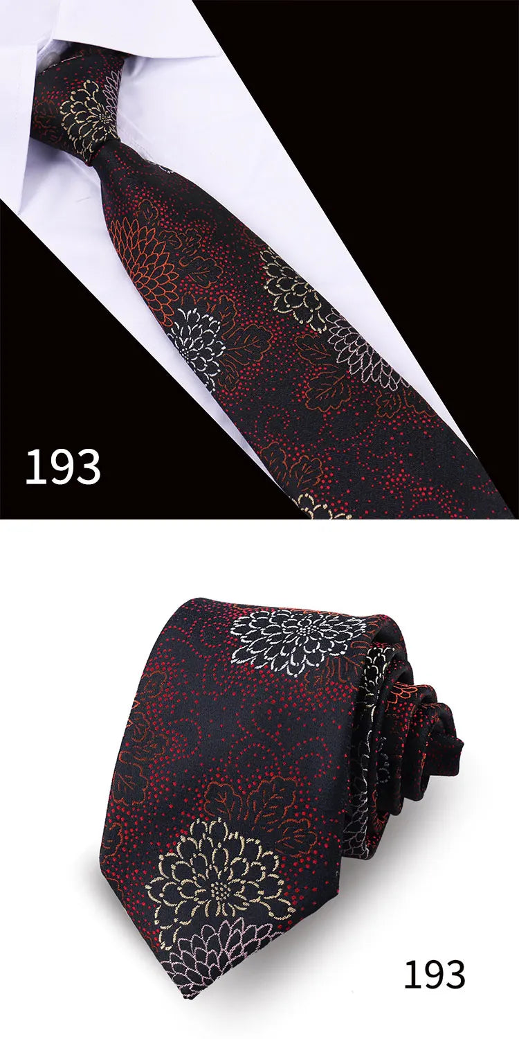 Men Tie Necktie For Men Business Wedding Party Luxury Paisley Necktie Fashion Floral Mens Neck Tie Accessories Wholesale Gravata