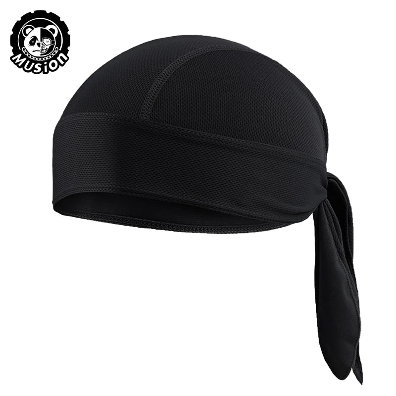 Durag for Men Cycling Pirate Hat Breathable Mesh Pirate Bandana Cap Sweat Absorbent Helmet Inner Head Cover Skull Cap for