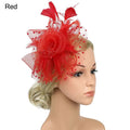 Hair Accessories Mesh Flower Hair Fascinators Wedding Feathers Hair Clip Fascinator Hat Tea Party Headband Alice Headband Clip