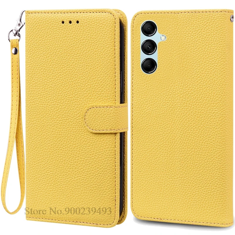 For Samsung Galaxy M55 Case Leather Wallet Flip Phone Case For Samsung M55 M156B Cover For Samsung Galaxy M55 5G Case Fundas