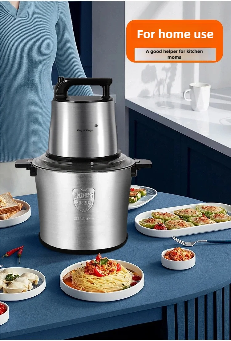 Household Yam Pound 6L 8L 12L 15L Cassava Fufu Mashing Machine Multifunctional Electric Meat Grinder