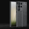 For Samsung S24 Ultra Case Cover Samsung S24 Ultra Capas Shockproof TPU Back Bumper Leather Fundas Samsung Galaxy S24 Ultra Plus