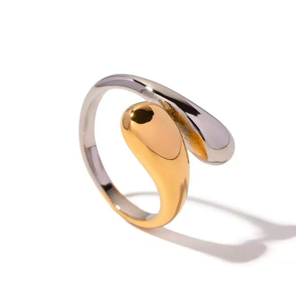 High End Waterproof Hollow Stainless Steel Finger Ring Trendy for Women Personalize Jewelry Wholesale