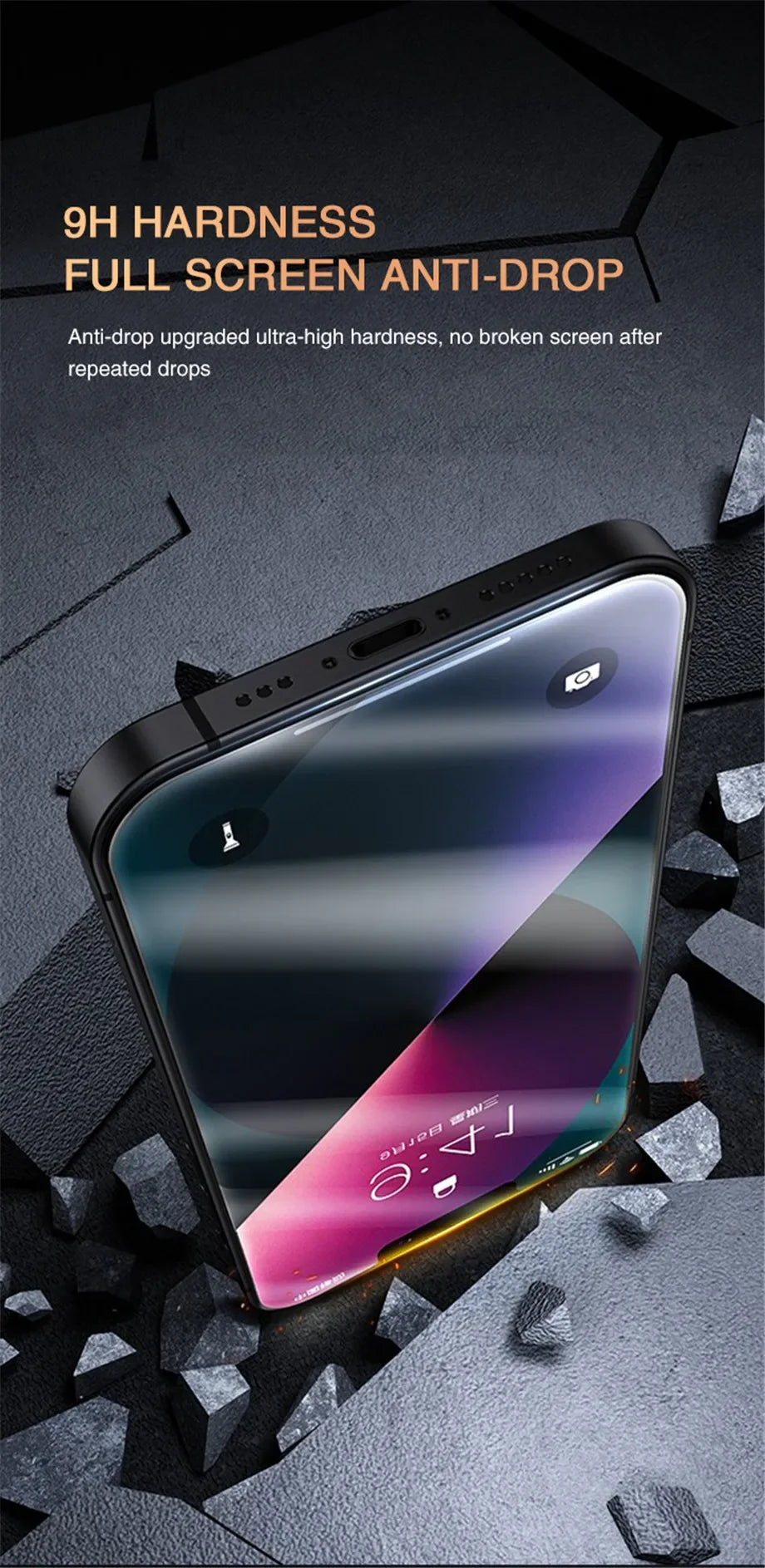 1-5Pcs Anti-Spy Tempered Glass For IPhone 15 14 13 12 11 Pro Max Full Cover Privacy Screen Protector For IPhone 13 14 15 Glass
