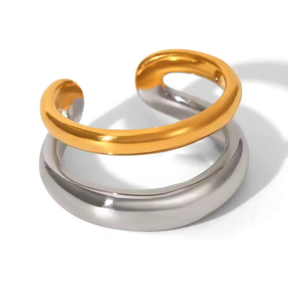 High End Waterproof Hollow Stainless Steel Finger Ring Trendy for Women Personalize Jewelry Wholesale