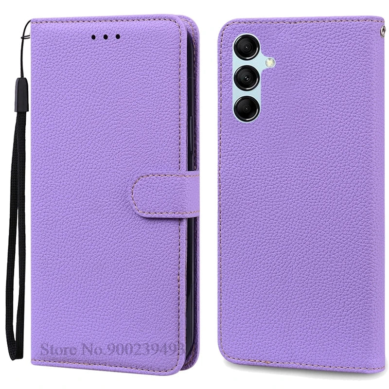 For Samsung Galaxy M55 Case Leather Wallet Flip Phone Case For Samsung M55 M156B Cover For Samsung Galaxy M55 5G Case Fundas