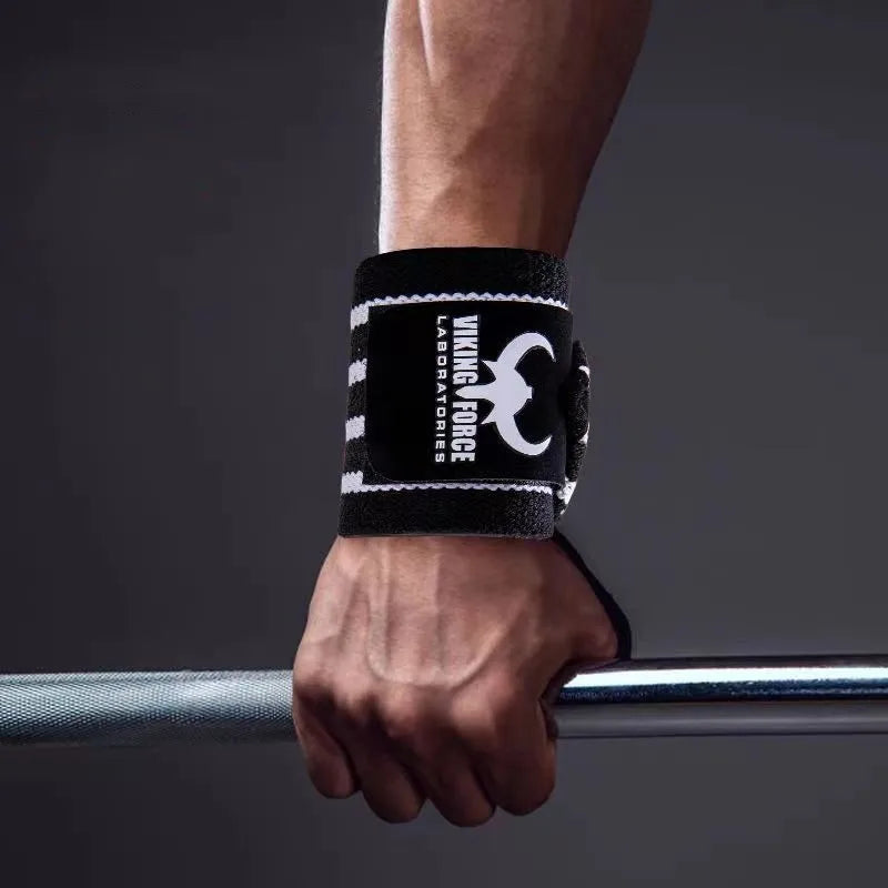 Weightlifting Wrist Strap Evil Dog Embroidery Fitness Wrist Support Wraps for Men Women Viking Wrist Gurad Gym Strength Training